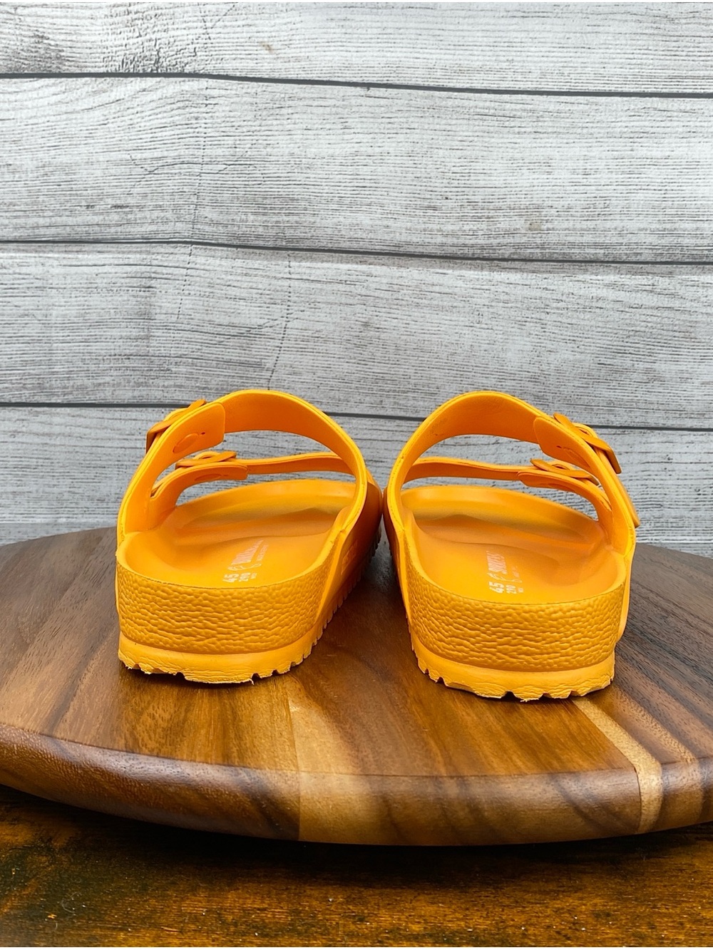 Birkenstock Arizona Essentials EVA Honolulu Orange Sandals Men’s Size 12 EU 45 - Picture 5 of 8